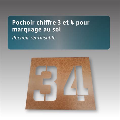 Pochoir Pour Marquage Au Sol Marquer Des Chiffres Sur Le Sol