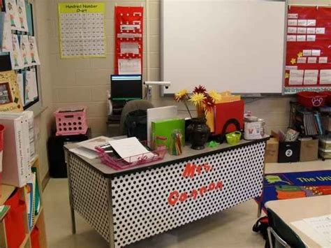 DIY Classroom Decor: Wrapping Paper Desk