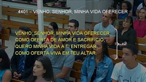 4401 VENHO SENHOR MINHA VIDA OFERECER YouTube