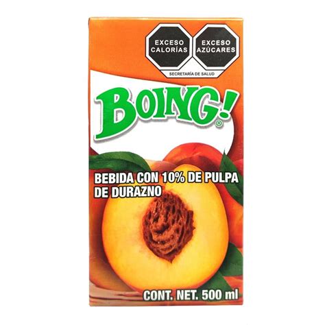 Bebida Boing Con De Pulpa De Durazno Ml Walmart