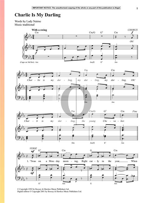 Charlie Is My Darling Anonymous Piano Sheet Music OKTAV