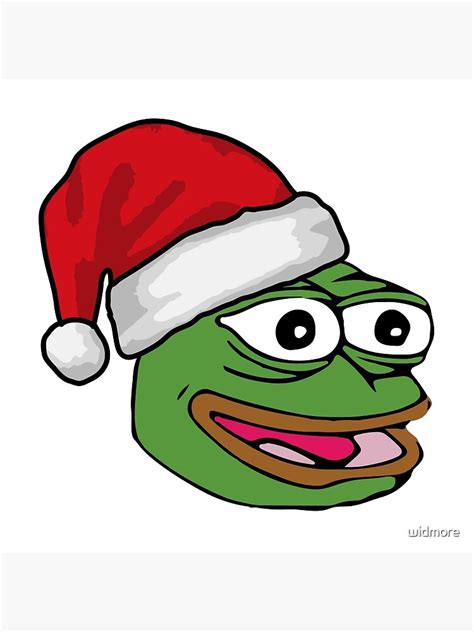 "Christmas Pepe" Canvas Print by widmore | Redbubble