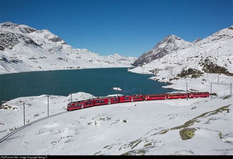 3503 RhB Rh Tische Bahn ABe 8 12 At Ospizio Bernina Switzerland By