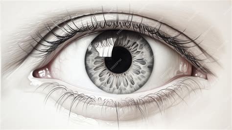 Premium AI Image | Hyper Realistic Eye Sketch