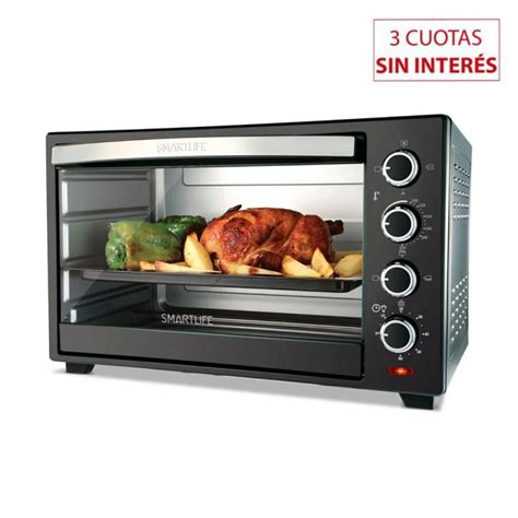 Horno El Ctrico Lts Smartlife Sl Tor Pn C Convecci N Spiedo Negro