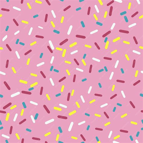 Premium Vector Seamless Pattern Donut With Pink Glaze Background