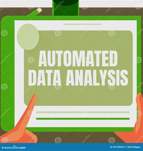 Conceptual Display Automated Data Analysis Word For Automatic Decision