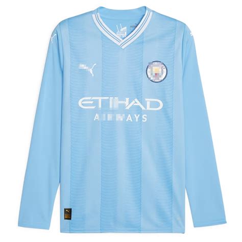 Camiseta Manchester City 2023 2024 Home ML Futboloo