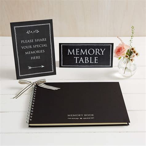 Buy Angel Dove Luxury A Black Memory Book Signs Set Please