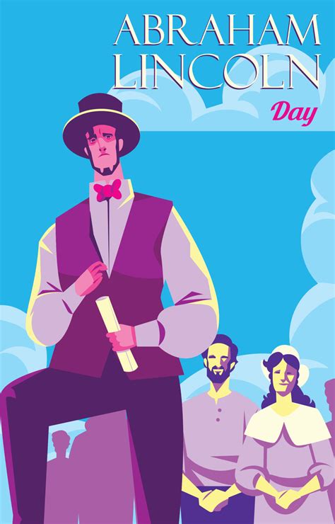 Abraham Lincoln Day Concept 19882816 Vector Art at Vecteezy