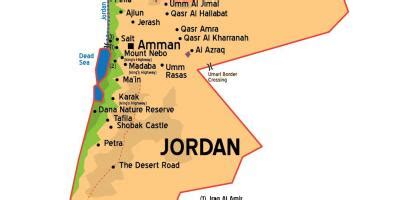 Jordan city map - Jordan cities map (Western Asia - Asia)