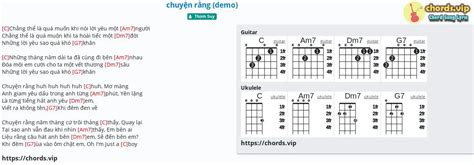 Hợp âm Chuyện Rằng Demo Cảm âm Tab Guitar Ukulele Lời Bài Hát