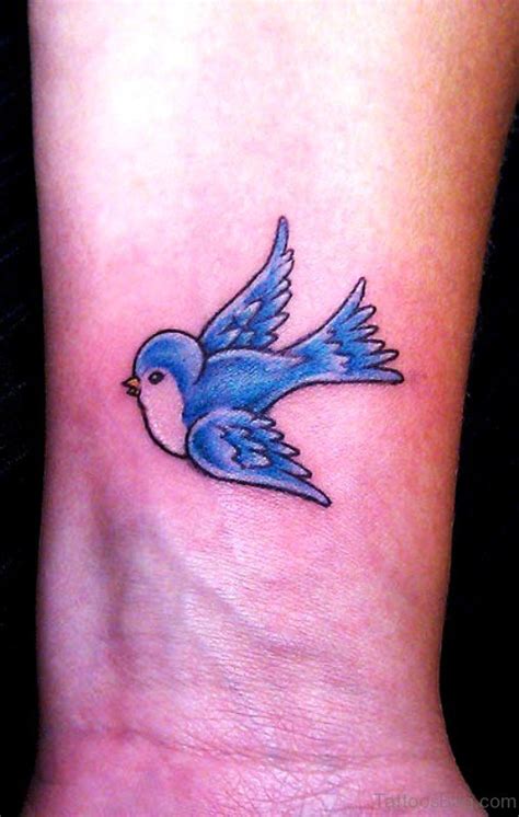 Cool Blue Bird Tattoos On Wrist Tattoo Designs Tattoosbag