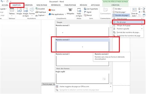 Comment numéroter les pages à partir de la page d introduction sur Word