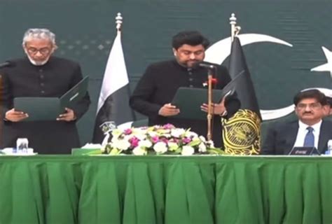 Justice Retd Maqbool Baqar Takes Oath As Caretaker Cm