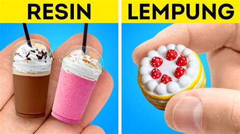 Resin Epoksi Vs Lempung Polimer Kerajinan Mini Lucu Dan Perhiasan