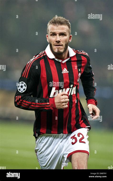 David Beckham Milan Febuary 16 2010 Football Hi Res Stock Photography