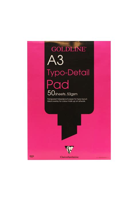 Goldline Typo Detail Pads – graphicsdirect.co.uk