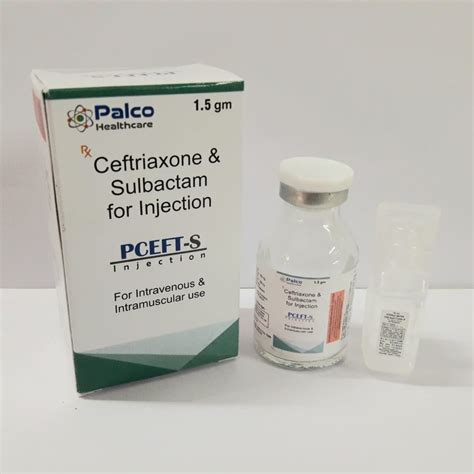 Ceftriaxone And Sulbactam For Injection Palco Healthcare Gm At