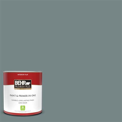 BEHR PREMIUM PLUS 1 Qt PPU12 16 Juniper Ash Flat Low Odor Interior