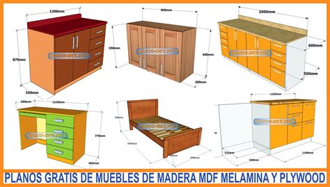 Bricolaje Diy Planos Gratis Como Hacer Muebles De Melamina Madera Y Mdf