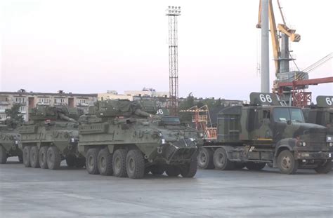 U.S. Army fighting vehicles arrives in Georgia