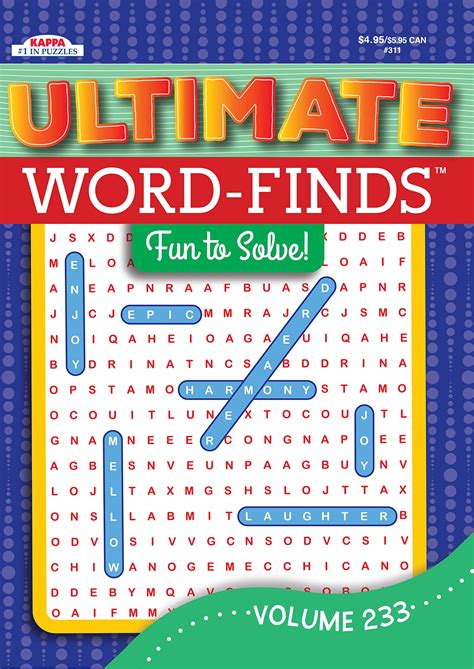 Ultimate Word-Finds Puzzle Book-Word Search by Kappa Books Publishers ...