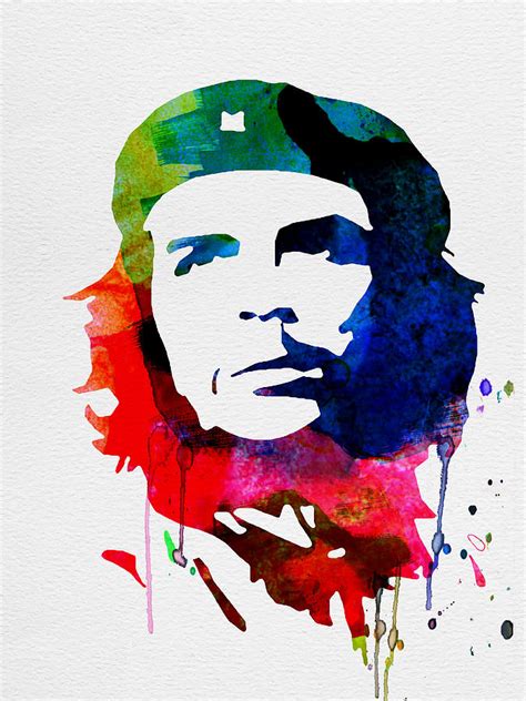 Che Guevara Watercolor Painting By Naxart Studio