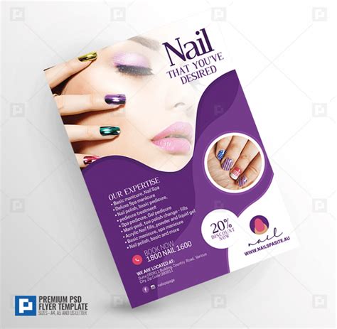 Nail Salon Creative Flyer Psdpixel