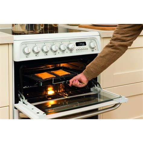 Hotpoint Ch60ekw Kendal Double Oven 60cm Electric Cooker With Ceramic Hob White Appliances