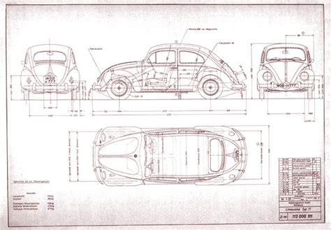 Gallery Beetle Sedan 1958 Blueprint