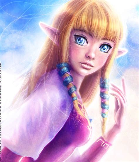 Portrait of a Princess: Zelda from Skyward Sword | Game-Art-HQ