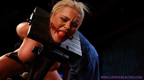 Super Sexy Big Breasted Alexis Is Locked In The Holding Stock Ass Hooked And Made To Cum