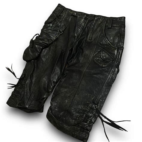 S Th Addiction Archive All Leather Pants Way Sheep Skin Black