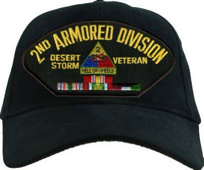 2nd Armored Division Desert Storm Veteran Emblematic Cap