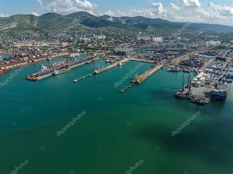 Puerto Mar Timo Industrial Vista Superior Gr As Portuarias Y Buques