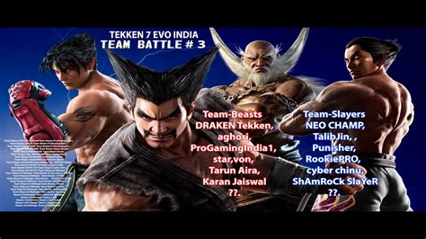 Team Slayers V S Team Beasts Tekken Team Battle India Tekken