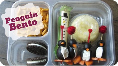 Penguin Bento Easy Winter School Lunch Youtube