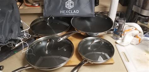 7pc HexClad Stainless Steel Cookware Set w/ Lids & Wok | PFOA Free – Hexclad Cookware