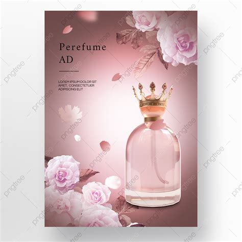 Plantilla De Promoción De Cartel De Perfume De Textura Premium