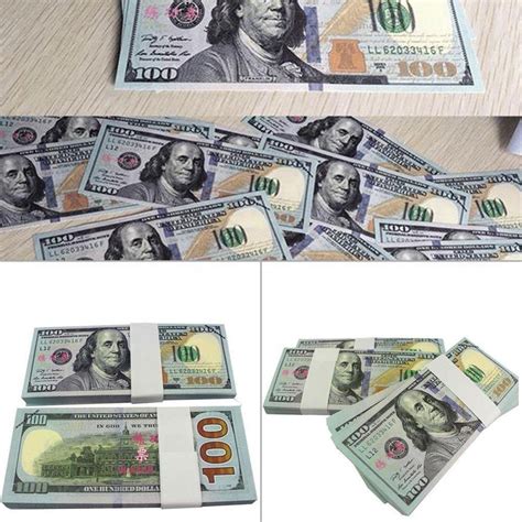 100 Bills Best Novelty Movie Prop Play Money Fake Prank Joke Money