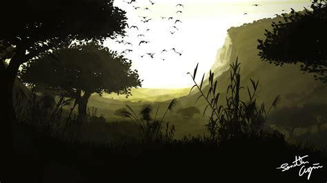 Flat Landscape Wallpaper 4 by RahasQc on DeviantArt