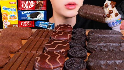 Asmr Kitkat And Oreo Chocolate Dessert Chocolate Ice Cream Chocolate Pie