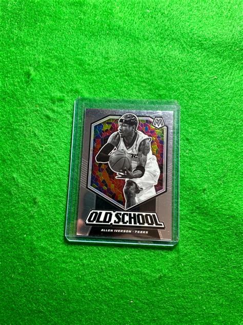 ALLEN IVERSON OLD SCHOOL CHROME CARD PHILADELPHIA 76ERS 2019 20 PANINI