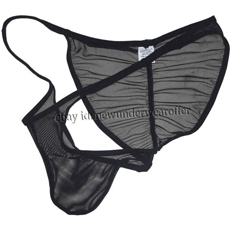 Sexy Men S Butt Hug String Bikini Briefs Pucker Back See Through Mesh Underwear Ebay