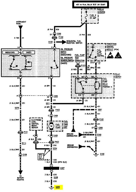 2002 Buick Rendezvous Fuel Pump Wiring Harness Images