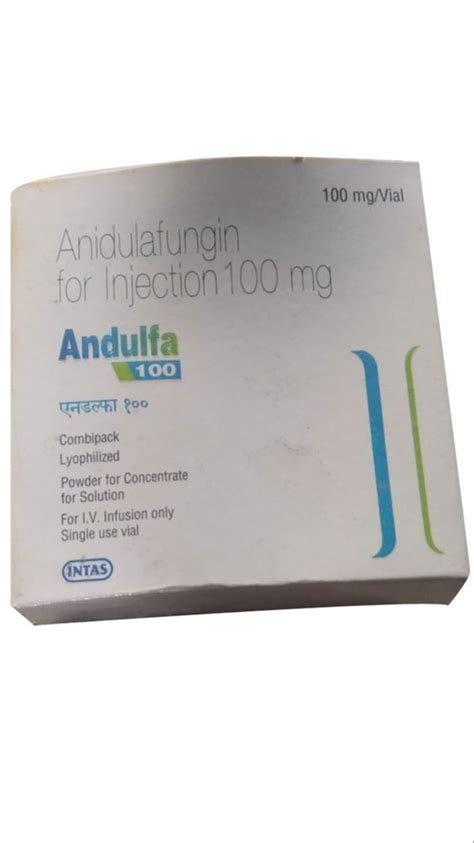 Mg Andulfa Anidulafungin Injection Prescription Treatment Fungal