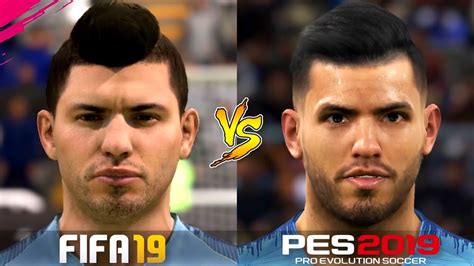 Fifa Vs Pes Player Faces English Premier League Gameplay