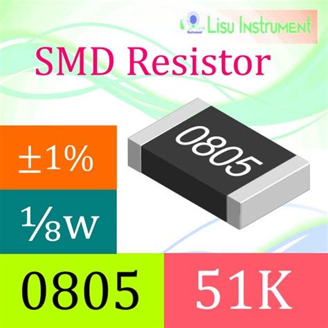 Jual Smd 51k Ohm Resistor 0805 1 Percent Smt Di Lapak Lisu Instrument