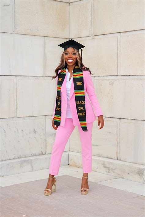 Pink Power Suit: Graduation Photos Outfit - Fly Fierce Fab